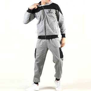 Chándal de Invierno para Hombre, Estilo Moderno, Talla Grande, 100% Algodón, Material Resistente, Capucha con Cuello, Diseño Sólido, Logotipo Personalizado - Product Image 1