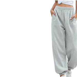 Women High Quality Oversized <b>Thick</b> Fleece Sweatpants Breathable Flat Front Winter Baggy Joggers Warm Casual Streetwear - Product Image 2
