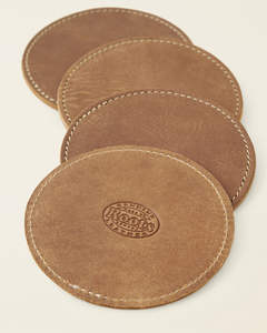 Posavasos de Cuero Redondo de Alta Calidad para Mesa de Café en Casa u Hotel, Producto Más Vendido, Tamaño Personalizable, Hecho a Mano - Product Image 3