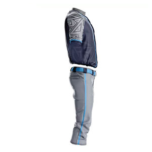 Tenues de baseball confortables et respirantes à faible MOQ, tailles personnalisées pour hommes adultes, 100 % polyester, évacuation de l'humidité - Product Image 4