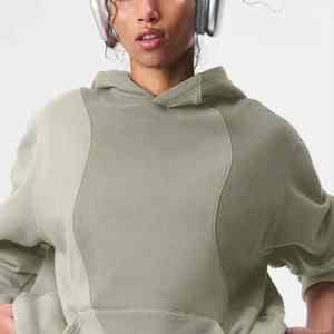 เสื้อฮู้ดดี้ผ้าฟลีซสำหรับผู้หญิงไซส์ใหญ่ รุ่นใหม่จากโรงงาน ผลิตภัณฑ์ใหม่ล่าสุด ใส่สบาย ระบายอากาศได้ดี ราคาขายส่ง ปรับแต่งด้านหน้าได้ - Product Image 1