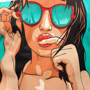 Jersey de coton biologique pur hommes de qualité supérieure directe sur film impression logo personnalisé saison d'été t-shirts - Product Image 3