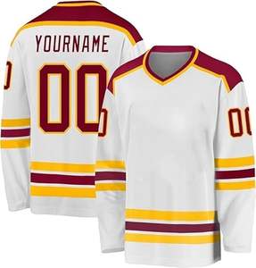 เสื้อเจอร์ซีย์ทีมฮ็อกกี้น้ำแข็งแบบซับลิเมชันเต็มตัวสำหรับผู้ชายชุดกีฬาสำหรับเยาวชนระบายอากาศผลิตตามสั่ง2025โปรพร้อมโลโก้ตามสั่ง - Product Image 4