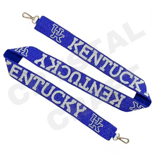 Kentucky personnalisé or blanc perle de rocaille sac sangles perlé sac à main sangle pour accessoires de mode - Product Image 1