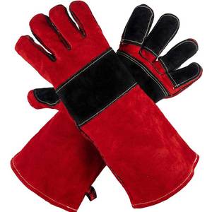 Gants de soudage en cuir de haute qualité pour hommes Équipement d'entraînement respirant avec caractéristiques ignifuges et antidérapantes Prix - Product Image 1