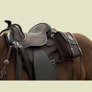 อานม้าม้าป่าตะวันตกทำด้วยมือยืดหยุ่นได้เบาะนั่งแบบลึกใส่สบายและทนทาน - Product Image 3