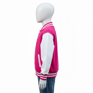 Skyler Men's Casual Blue Yellow Solid Regular Fit Polyester <b>Waterproof</b> Quilted Varsity <b>Jacket</b> Zipper Closure Sailar Collar - Product Image 2