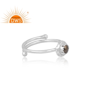 Anillo de Plata de Ley 925 Hecho a Mano con Piedra Preciosa de Pirita Natural, Fabricante de Joyería Personalizada - Product Image 4