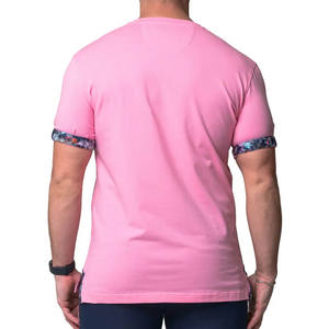 Camisetas básicas lisas con cuello en V de algodón de alta calidad para hombre, camiseta de microfibra estampado con logotipo personalizado - Product Image 4