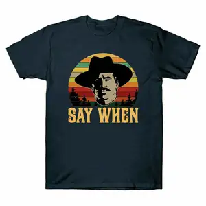 Supima-Camiseta de algodón de alta calidad para hombre, Doc Holliday, no he llegado a un archivo, Vintage