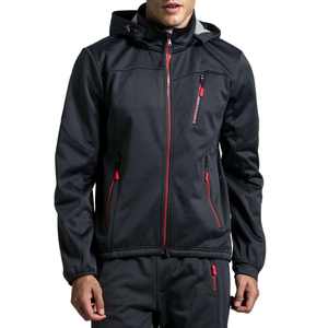 <b>Running</b> <b>Jacket</b> Windbreaker Wholesale Soft Shell Outdoor <b>Winter</b> Adventures Custom Hooded Windproof Quick Dry Zipper Print - Product Image 1
