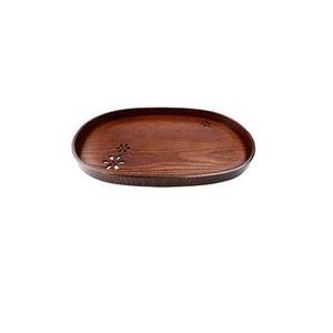 Assiette en bois pour assiette en bois massif ronde polie brillante pour table à manger assiette en bois pour service de nourriture - Product Image 6