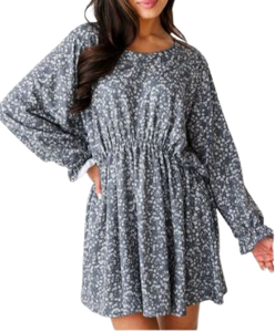 Mini robe grise pour femmes à la mode occidentale à la mode d'exportation en vrac Robe de soirée élégante pour femmes disponible - Product Image 4