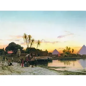 Nile H. Corrodi's Banks of Nile Wood Cocina Baño Backsplash Azulejo pulido Mural con función de ladrillo refractario para uso interior - Product Image 1