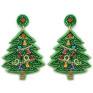 Pendientes de Diseño de Árbol de Navidad de Alta Calidad, Joyería Festiva Hecha a Mano al Mejor Precio - Product Image 6