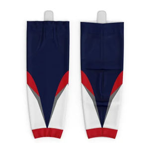 Calcetines de hockey sobre hielo de poliéster hechos a medida Diseñe su propio conjunto de ropa deportiva sublimada Nombre del equipo OEM Opciones de equipo personalizado disponibles - Product Image 4