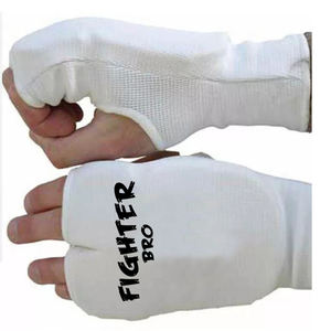 Karate Mitts Algodón Elástico Karate Guantes Artes marciales Entrenamiento Almohadillas de mano logotipo personalizado - Product Image 3