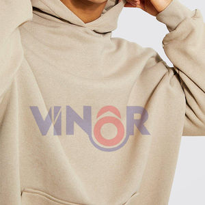 Sweat à capuche unisexe surdimensionné de créateur automne-hiver, 100% coton, tissu français, logo brodé, streetwear, style hip-hop - Product Image 5