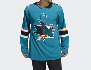 Uniforme de hockey sur glace unisexe en polyester, séchage rapide, respirant, tricoté, vêtements de sport, OEM personnalisé, vêtements de hockey pour adultes sublimés - Product Image 4