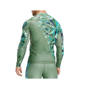 2024 conception professionnelle en gros étiquette personnalisée à la mode demande des clients Rash Guard hommes OEM prix de gros pas cher - Product Image 5