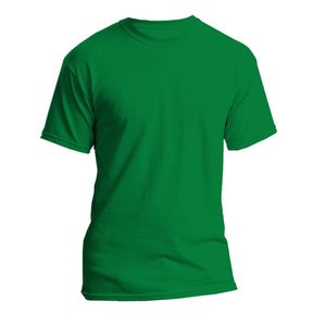 Venta al por mayor de camisetas impresas personalizadas Camiseta de algodón de manga corta con cuello redondo para marca - Product Image 4
