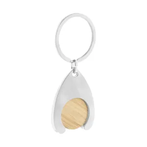Portachiavi Promozionale Ecologico a Forma di Carrello con Moschettone - Product Image 1