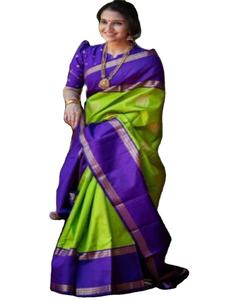 Saree en tissu de dentelle de fleurs pour vêtements de fête et de mariage - Product Image 1