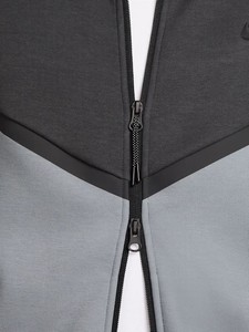Sudadera con capucha minimalista Unisex de algodón/poliéster de alta calidad con cremallera completa de doble color para hombres forro polar suave, estética limpia, todos los días - Product Image 5