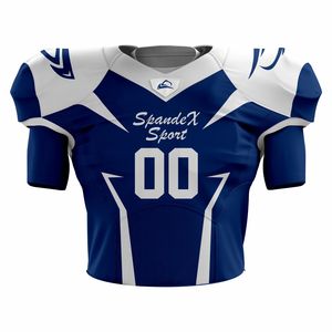 Uniformes de fútbol americano transpirables de manga corta personalizados de primera calidad para equipos de talla grande con característica impresa para la temporada de verano - Product Image 3