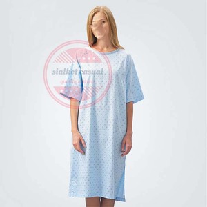 Robe de patient d'hôpital en coton unisexe de qualité supérieure/robes de patient uniformes d'hôpital - Product Image 2