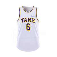 Maillots de basketball sans manches personnalisés par sublimation, prix de gros, en tissu maille 100% polyester à séchage rapide, avec nom, numéro et drapeau personnalisables