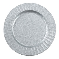 Assiette de présentation plissée en or pour la table à manger de mariage, élégante assiette ronde décorative pour la décoration d'événements
