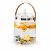 Distributeur de boissons froides en plastique 18,5 L avec robinet et poignée, personnalisable avec logo OEM, vente en gros pour hôtels et événements