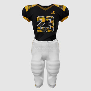 ชุดอเมริกันฟุตบอลสำหรับผู้ใหญ่-ระบายอากาศได้ดี แขนสั้น ออกแบบและปรับแต่งสีได้ คุณภาพสูง - Product Image 1