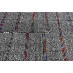 Alfombra Turca de 6x8.6 pies, Alfombra Kilim Vintage, Alfombra de Lana Gris Estilo Suroeste - Product Image 5