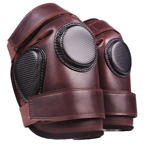 Genouillère en cuir de qualité supérieure pour hommes, protège-genoux en cuir souple rembourré pour chevaux et vêtements de polo équestre - Product Image 5