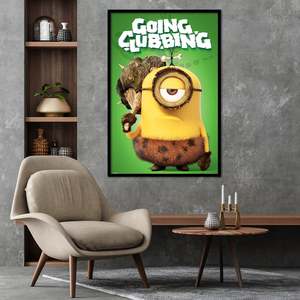 Póster de Estilo Moderno de Minions para Decoración de Pared con Personajes Saliendo de Discoteca, Hecho de Papel - Product Image 2