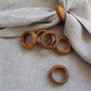 Accent luxe rond de serviette de table fait à la main carré rond de serviette en bois pour mariage hôtel et ustensiles de cuisine centre de table - Product Image 4