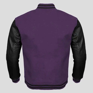 Chaqueta Bomber Varsity de Béisbol Personalizada de Alta Calidad para Hombre, Cuello Cuadrado, Lona, Forro Polar, Invierno, Nueva Llegada, Chicago - Product Image 5