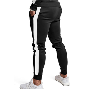 Survêtements de sport unisexe personnalisés survêtements de course à glissière hommes deux pièces hiver ensembles Streetwear ensembles de vêtements d'extérieur tricotés - Product Image 4