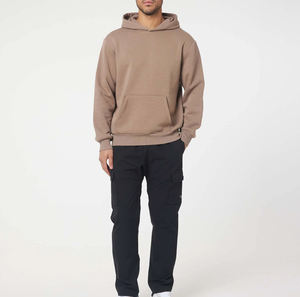 Vente en gros de sweats à capuche surdimensionnés pour hommes pull-over vierge en coton épais 450gsm logo personnalisé OEM ODM fournisseur d'usine - Product Image 2