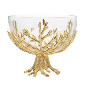 Brûleur Bakhoor chic du Moyen-Orient en métal décoratif plaqué or brillant de luxe de conception de forme de branche d'arbre standard - Product Image 6