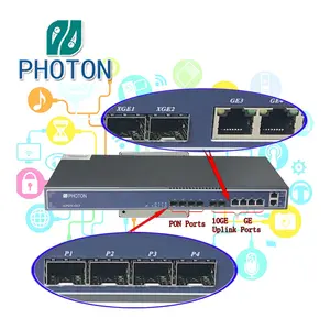 光纤L3 4 Pon端口 + 2 * 10GE/GE SFP + 2GE RJ45 GPON OLT