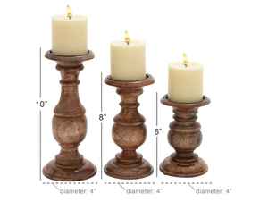 Candelabro de madera - Product Image 3