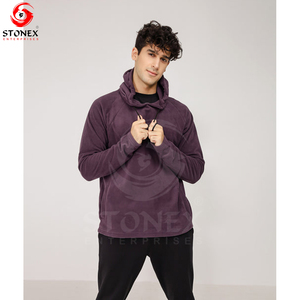 Men's 100% Cotton Custom Hoodie <b>Thick</b> Heavy Weight <b>Fleece</b> for Winter Printed Logo Plain Dyed - Product Image 1