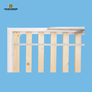 Lit pour enfants classique en bois d'ingénierie de couleur claire EN71 moyen et généreux Vietnam France Apprentissage | Van Hue - Product Image 1