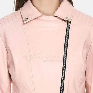 Chaqueta de Cuero para Mujer, Color Sólido, Invierno, Tejida, Transpirable, Diseño y Talla Personalizados - Product Image 5