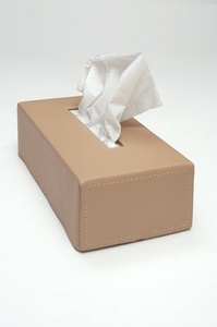 Boîte à mouchoirs décorative en similicuir avec finition antique idéale pour le bureau à domicile et l'hôtellerie de luxe - Product Image 6