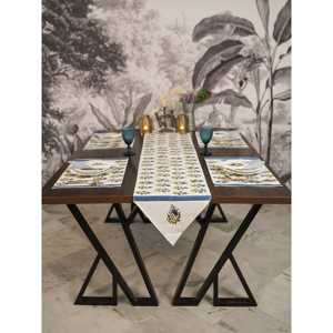 Camino de mesa Nava Jacquard a rayas, camino tejido Floral para mesa de comedor, cocina, hogar, Hotel, uso para vacaciones de Navidad de verano - Product Image 3