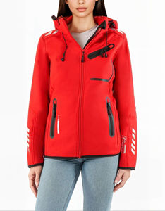 Chaqueta Softshell Impermeable, Cortavientos, Transpirable y Ligera para Hombre, Talla Grande, con Estampado de Cuadros de Lona, Cierre de Cremallera y Letras - Product Image 6